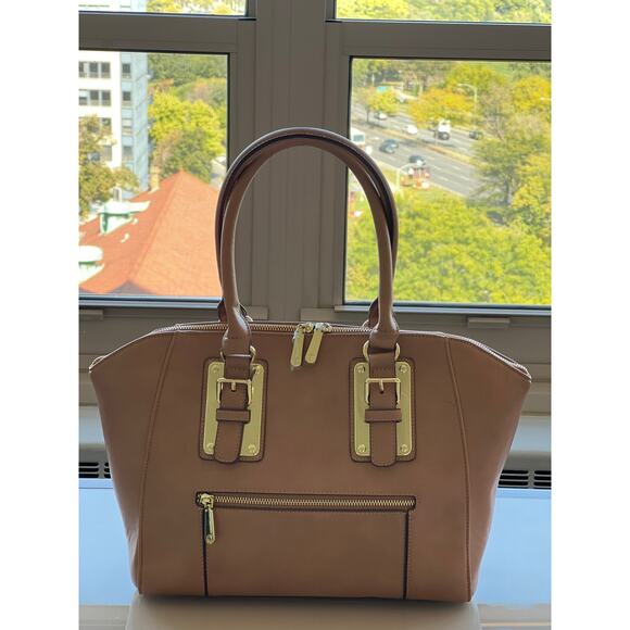 Sale! Charming Charlie Beige / Tan Color
Structure Hand Bag NWOT - Picture 1 of 13